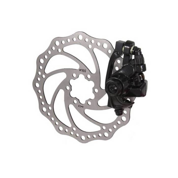 Tárcsafék első mechanikus saccon dm33 160mm tárcsa + nyereg pm / is2000