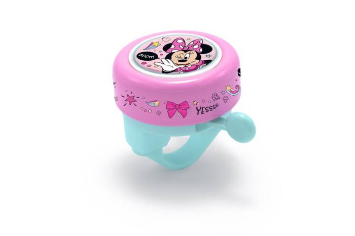 D csengő gyermek matricás minnie - 55mm pink/türkiz