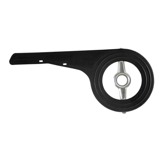 Láncvédő műanyag 38-48t +tartó 520 x 230 mm fekete