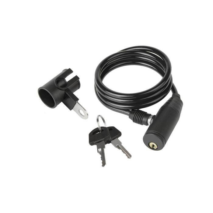 Zár spirál kulcsos 6 x 1000 mm (tartóval) többféle színben (12db/doboz)