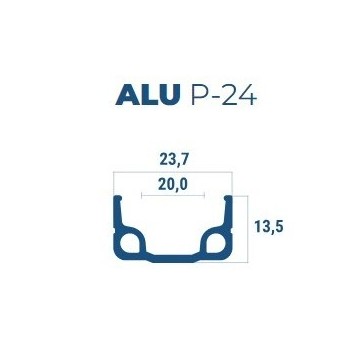 Abroncs 12x1,75 alu 16h szimplafalú beretta natúr