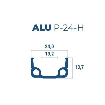 Abroncs 28x1,75 alu 36h szimplafalú beretta p-24 natúr