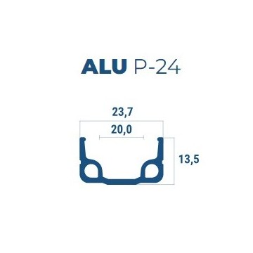 Abroncs 16x1,75 alu 28h szimplafalú beretta p26 natúr