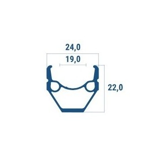 Abroncs 26x1,75 alu 36h duplafalú beretta mt-240 fekete csiszolt