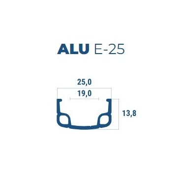 Abroncs 26x1-3/8 alu 36h szimplafalú beretta p-24 natúr