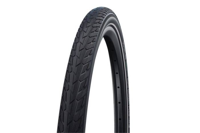 Köp 700x40c (42-622) 28x1,60 schwalbe road cruiser plus hs484 fekete reflexcsíkos