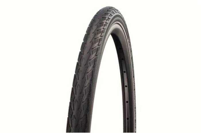 Köp 700x28c (28-622) 28x1,10 schwalbe delta cruiser plus hs431 fekete reflexcsíkos