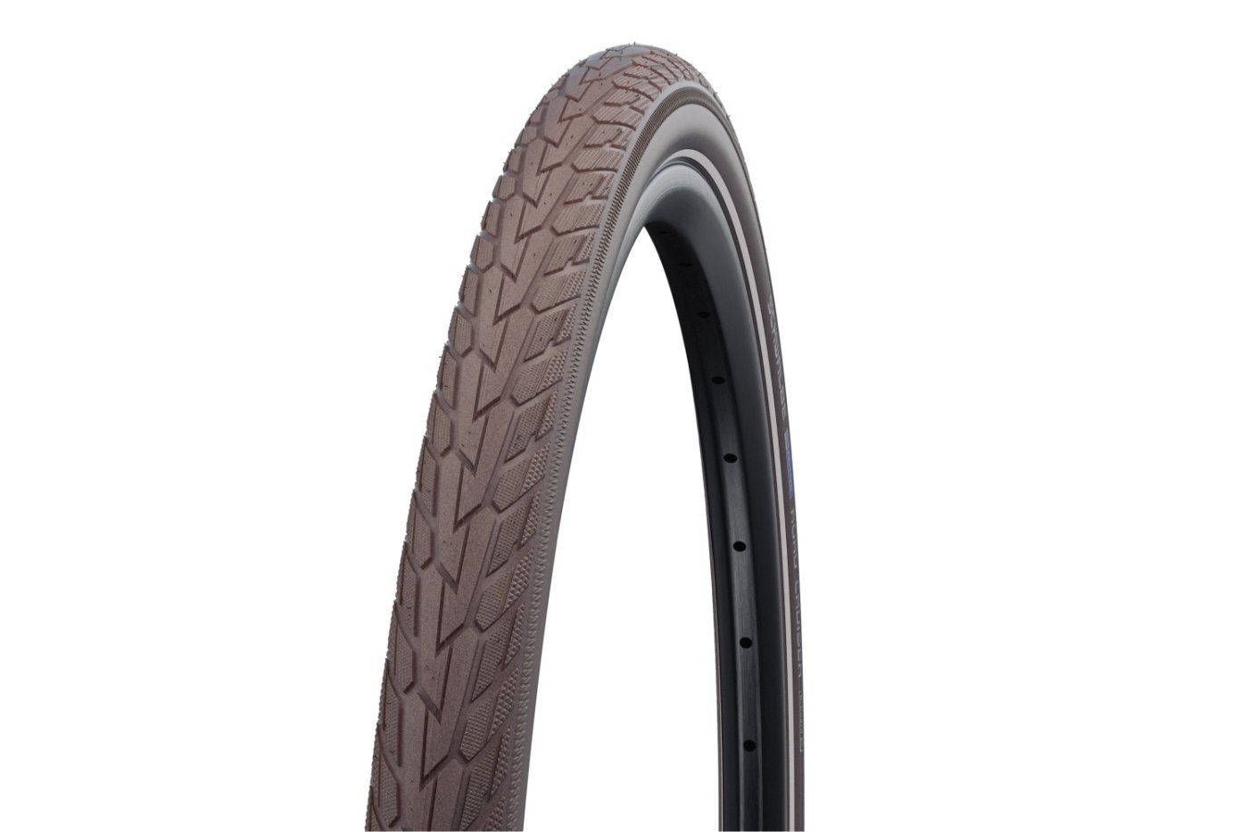 Köpeny 700x40c (42-622) 28x1,60 schwalbe road cruiser hs484 kávé oldalfal reflexcsíkos