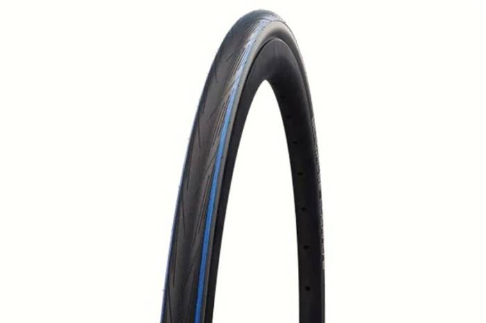 Köp 700x25c (25-622) 28x1,00 schwalbe lugano ii hs471 - folding kék csíkos