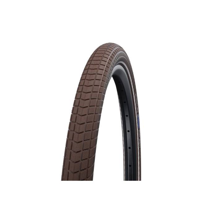 Köpeny 700x38c (40-622) 28x1,50 schwalbe little big ben hs439 barna reflexcsíkos
