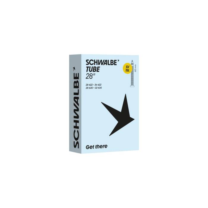Töm 27x1-1/4 (28/34-622/630) schwalbe sv15l - 60mm dobozos
