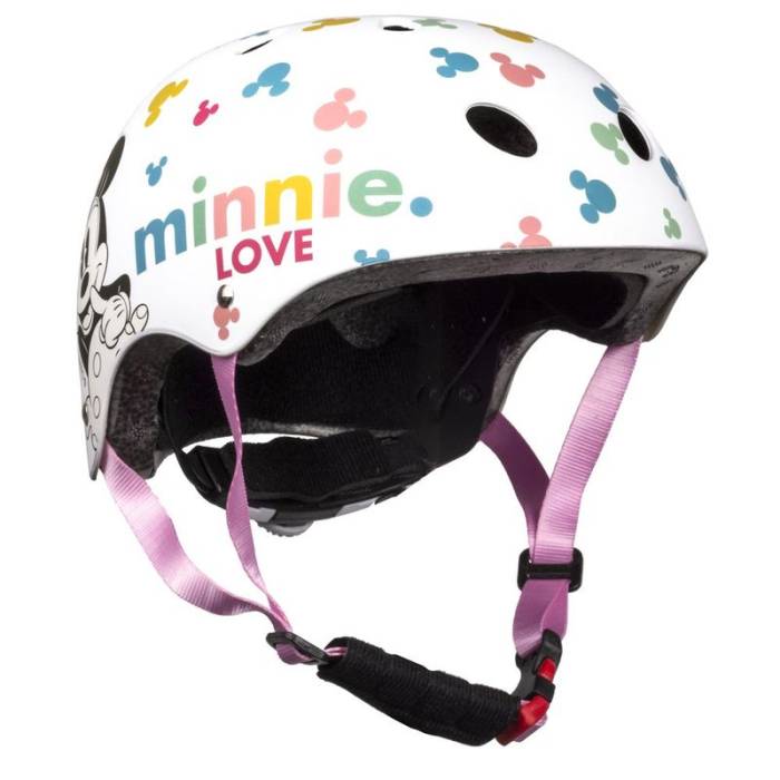 D sisak gyermek sport minnie - m 54-58cm fehér