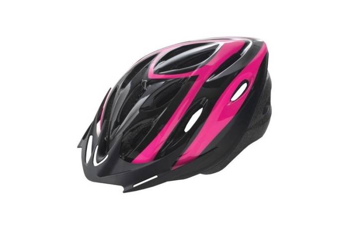 Sisak felnött m 54-58cm bta rider fekete / pink