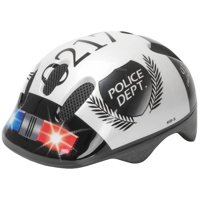 Sisak gyermek s 52-57cm m-wave police fehér/fekete