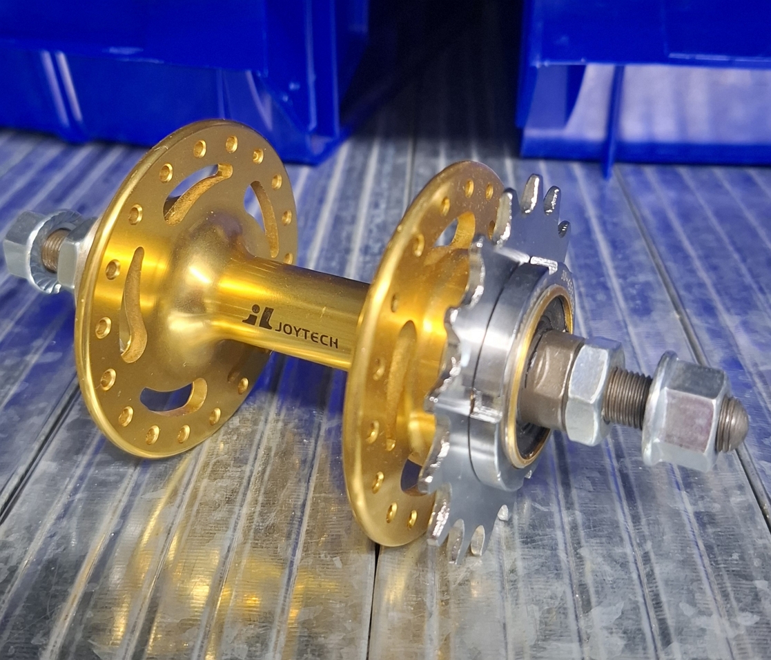 Joytech flip-flop hátsó agy, pálya/fixi, 36H, arany