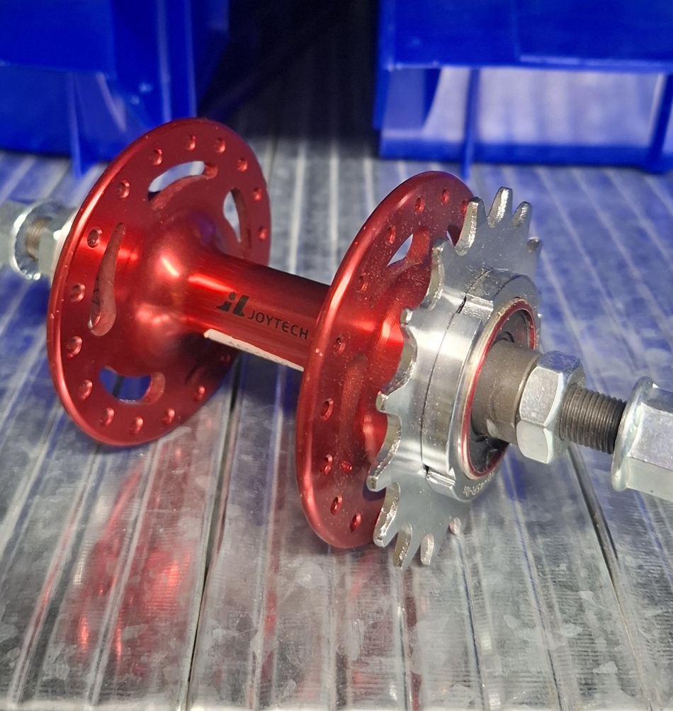 Joytech flip-flop hátsó agy, pálya/fixi, 36H, piros