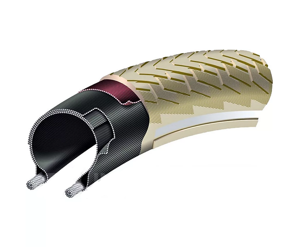 Continental kerékpáros külsõ gumi 50-622 Contact Cruiser 28x2,0 krém/krém, reflektoros