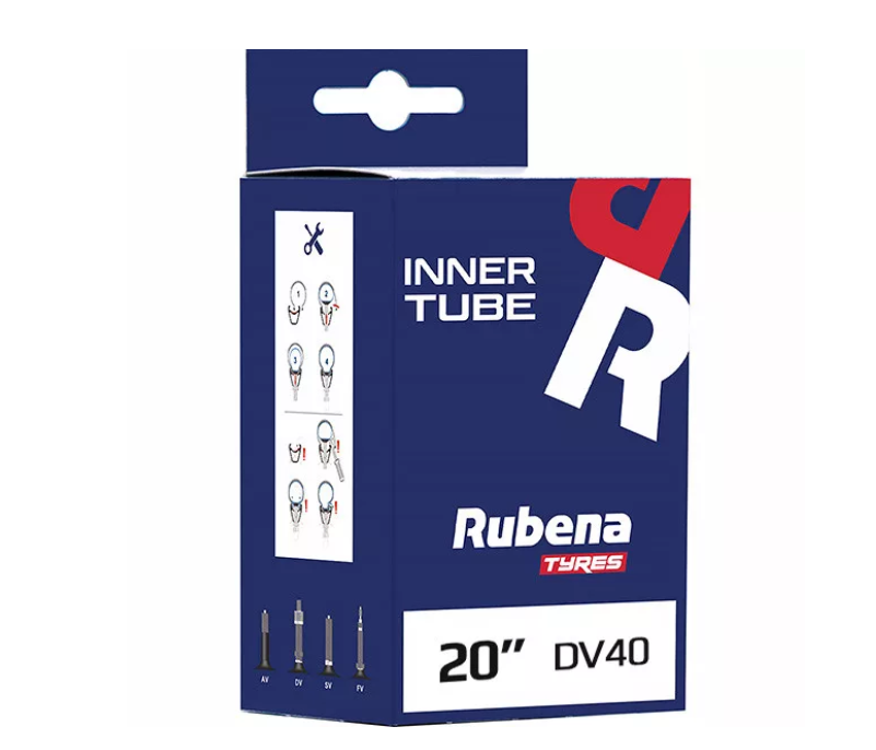 47/62-406 20x1,75/2,45 DV40 Rubena kerékpár tömlő