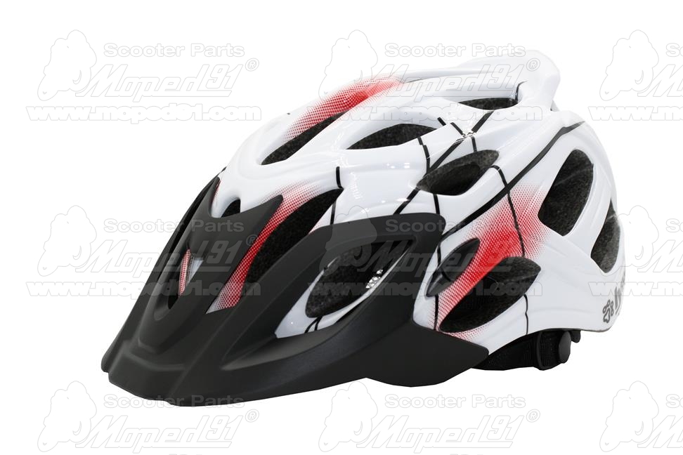 Kerékpár fejvédő RED MOTION, M (55-58), unisex, fehér-piros, LYNX