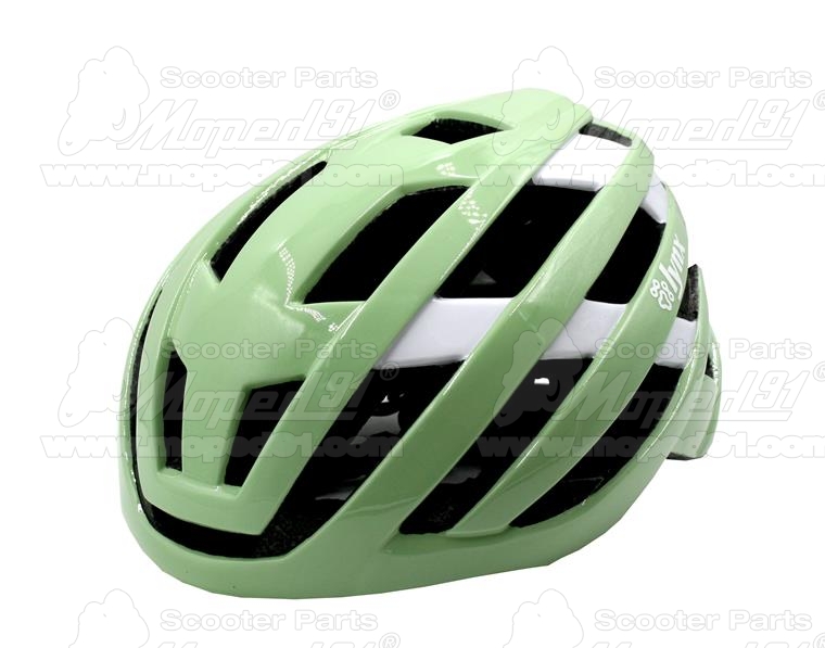 Kerékpár fejvédő LINE PISZTÁCIA, M (55-58), unisex, pisztácia-fehér, LYNX