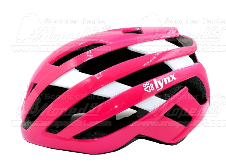 Kerékpár fejvédő LINE PINK, L (58-61), női, pink-fehér, LYNX