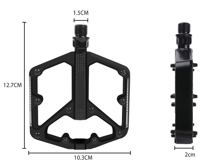 PEDÁL OEM ALU PLATFORM BLK
