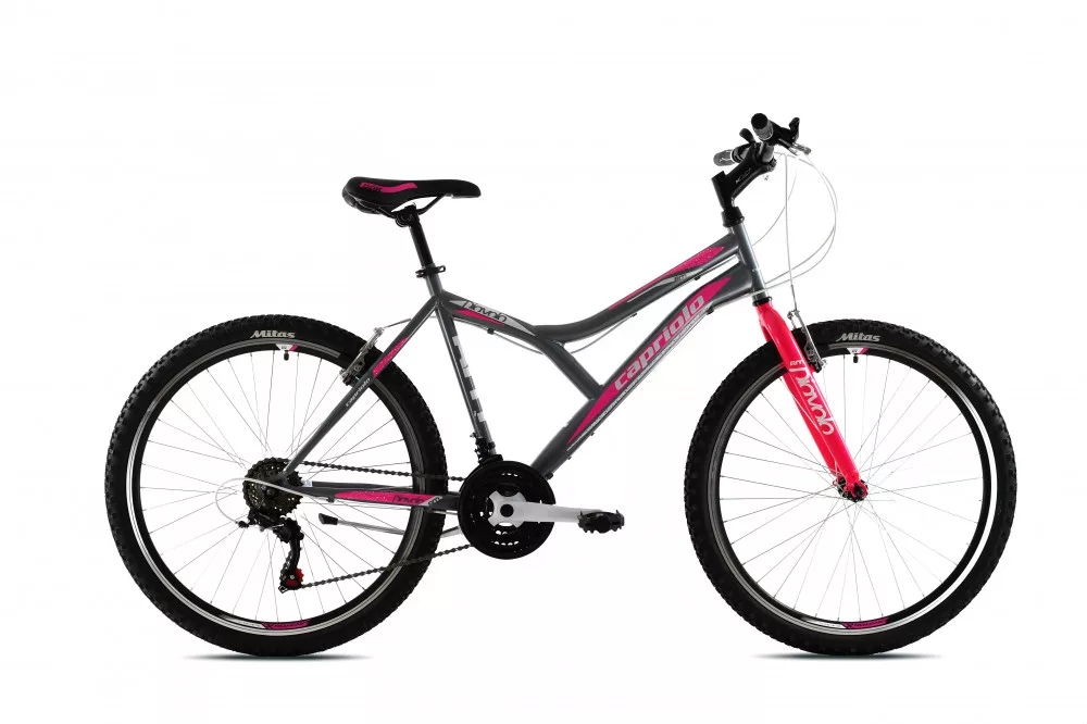 Capriolo Diavolo 600 26” női MTB kerékpár 17” Grafit-Rózsaszín 