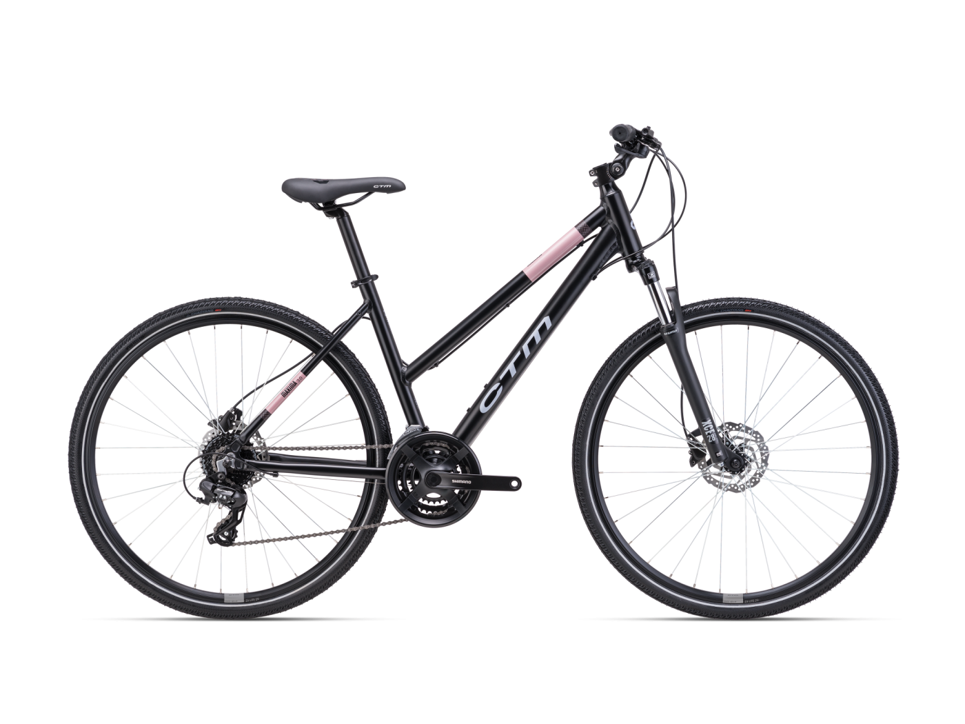 CTM Maxima 3.0 matt fekete/pink L kerékpár