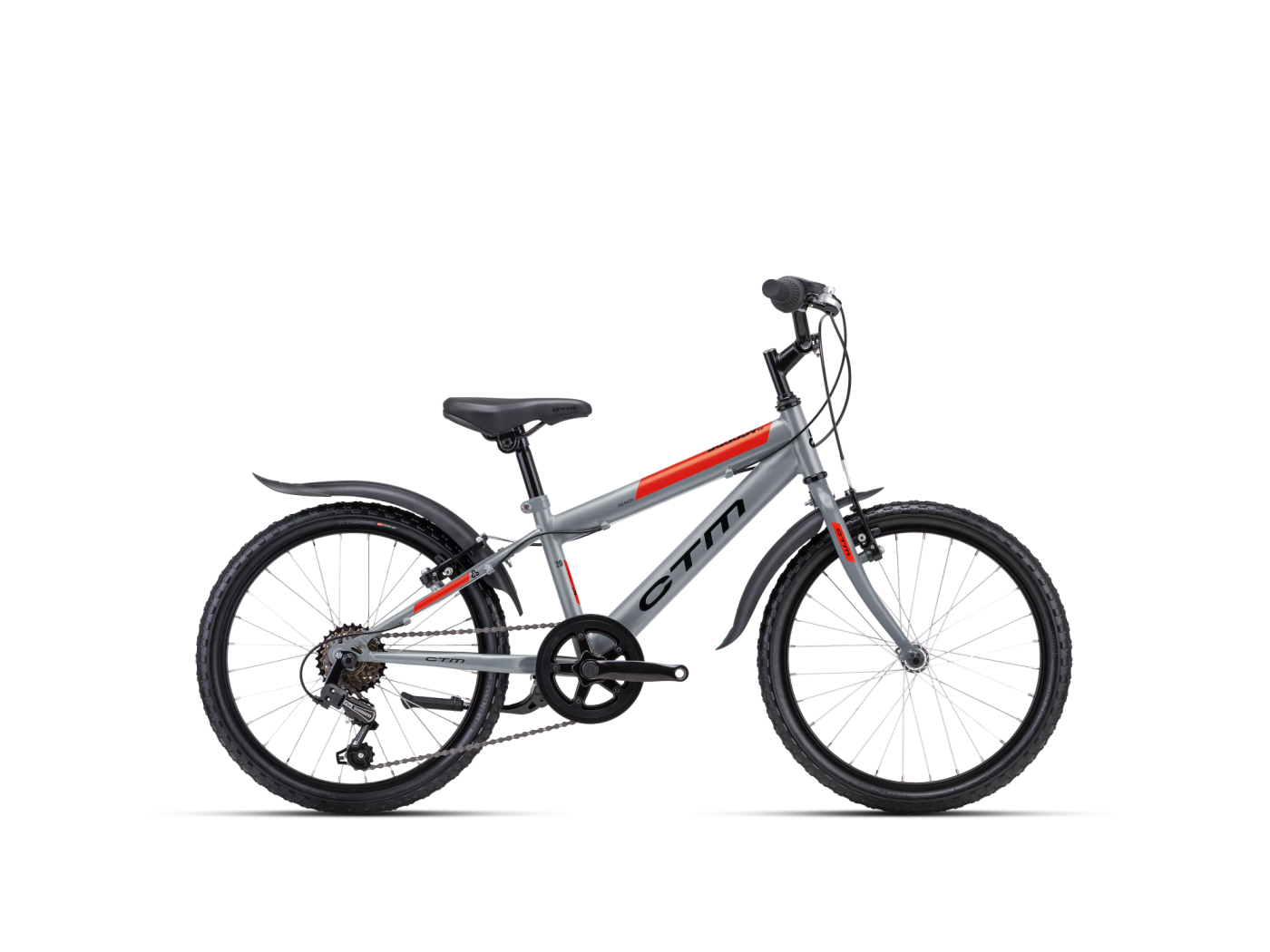 CTM Scooby 1.0 1s szürke/piros kerékpár