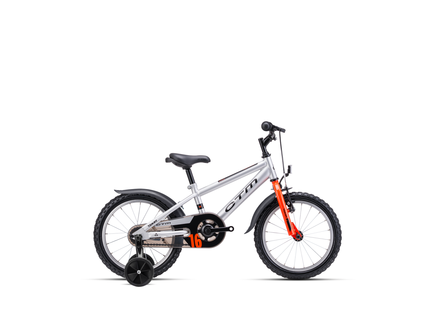 CTM Tommy matt ezüst-narancs kerékpár