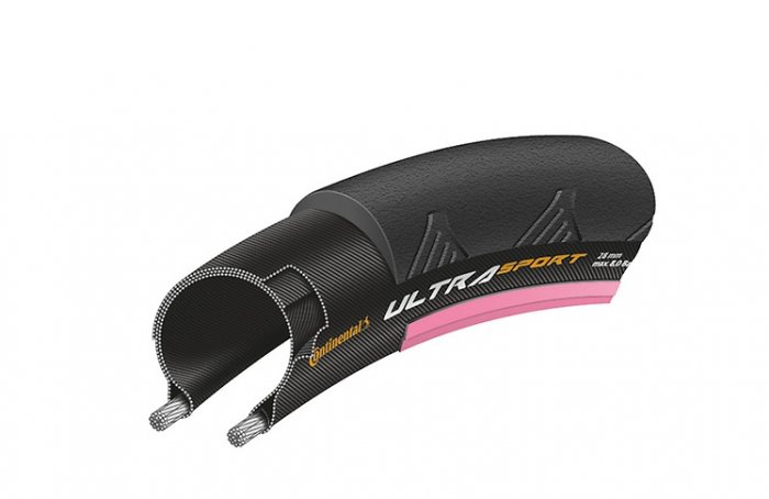 Continental UltraSport II 23-622 pink oldalfal, drótos