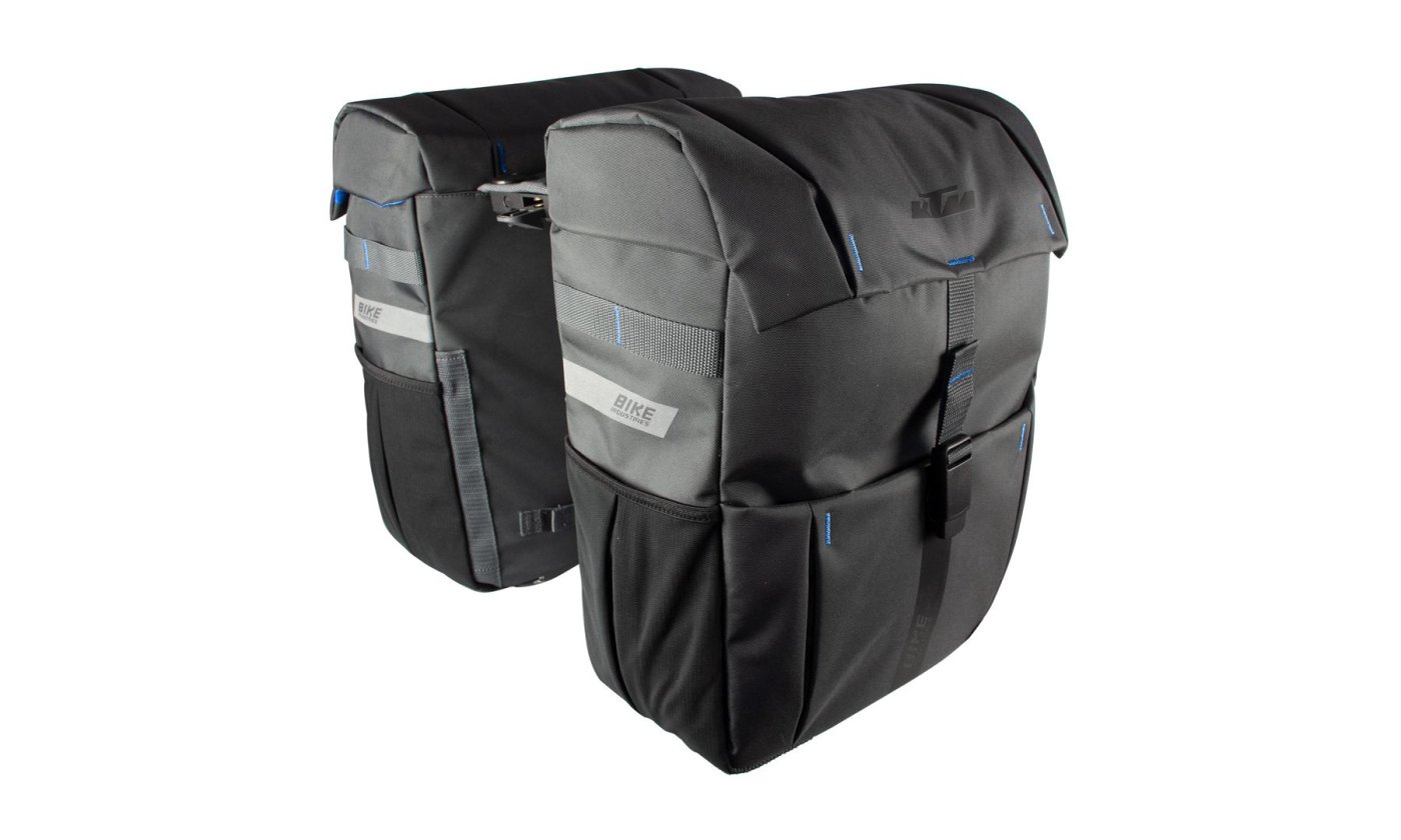  KTM SPORT CARRIER BAG DOUBLE SZÜRKE/KÉK, 37 L
