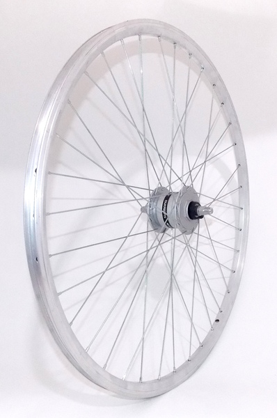 ELSŐKERÉK 622 DUPLA SHIMANO NEXUS AGYDINAMÓS EZÜST