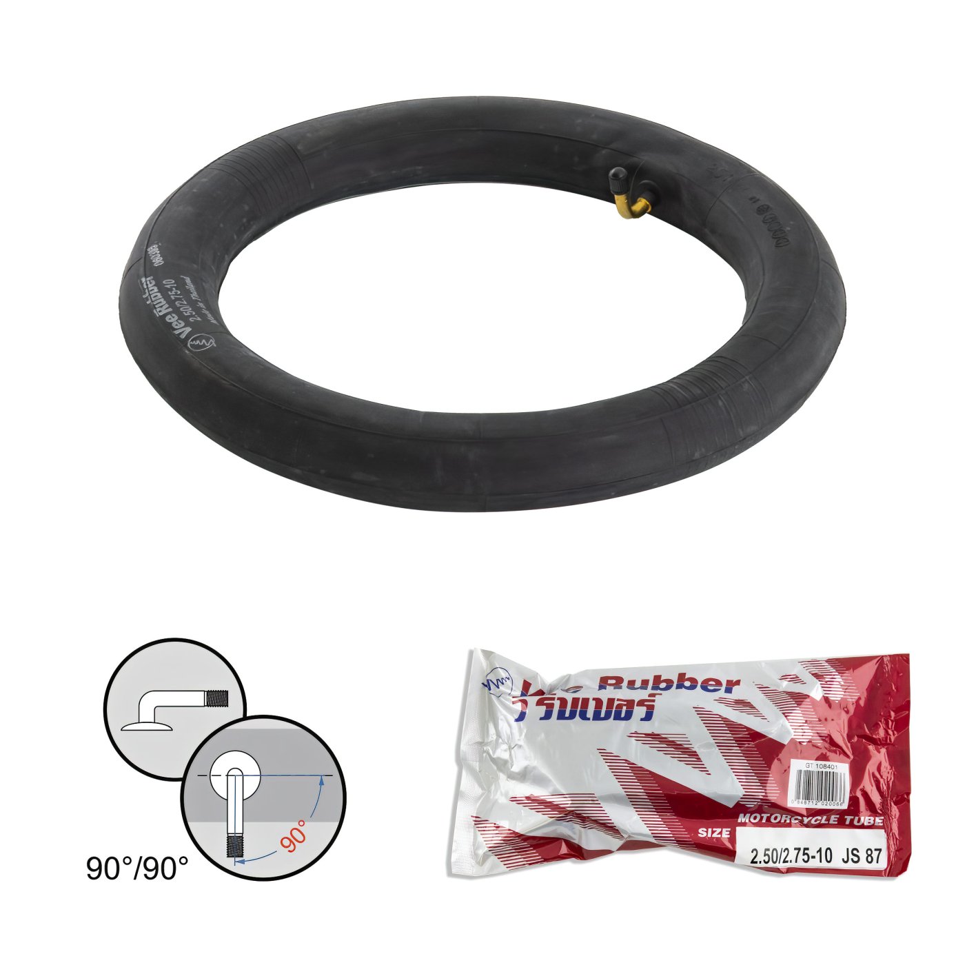 Tömlő 14X2,5-2.75 VEE RUBBER TR87 E-BIKE AV 90 2.50-10 VÁLTÓMÉRET