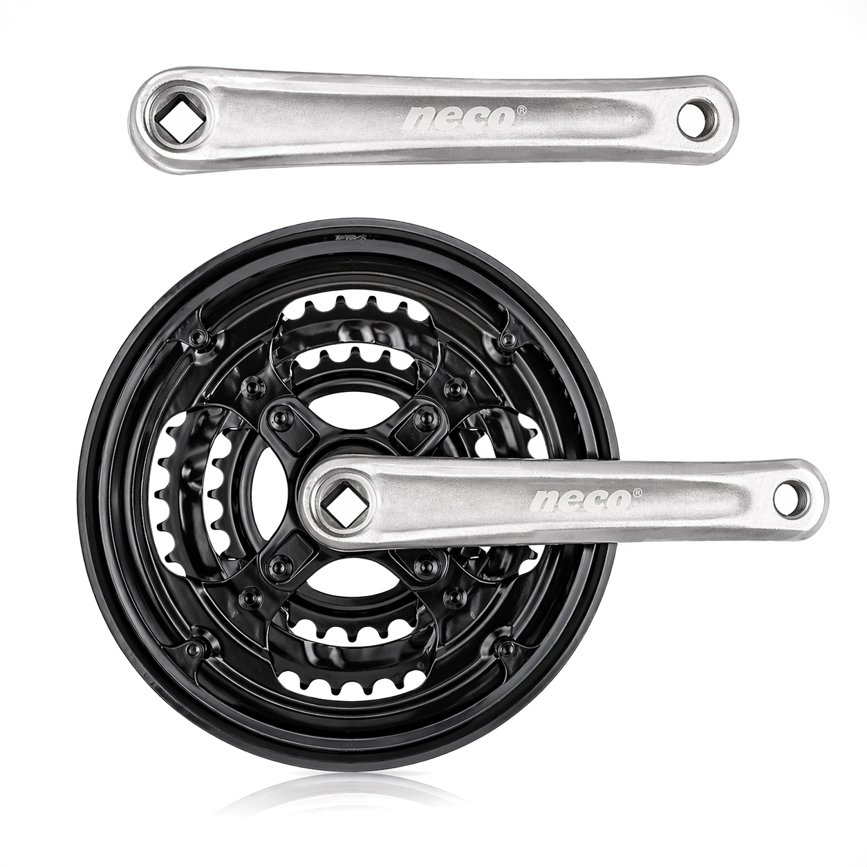 Acél hajtómű 28-38-48T 170mm 3/32 neco alumínium