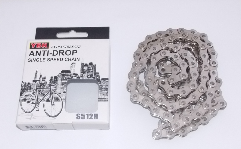 LÁNC YBN 01-SEB. 1/2X1/8 INOX S512H 116L ERŐS SILVER-SILVER