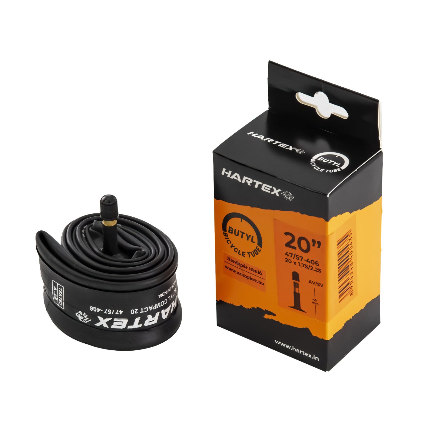 Tömlő 20X1,75-2,25 HARTEX AV40MM 47/57-406 COMPACT 20