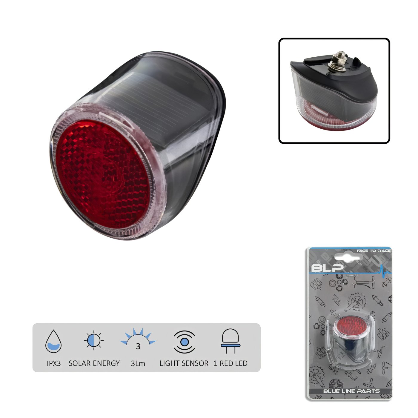 HÁTSÓLÁMPA SÁRVÉDŐRE SOLAR BLP SENSOR-AUTOMATIC