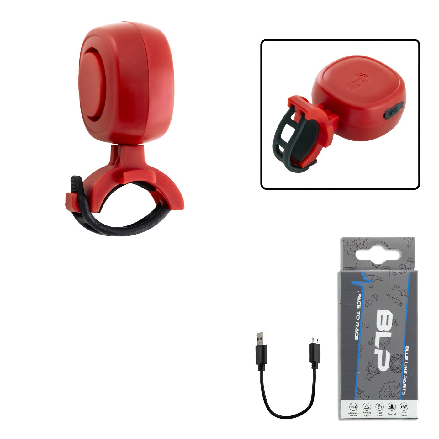 KÜRT ELEKTROMOS BLP USB 90-110 dB 3,7V 300mAh PIROS