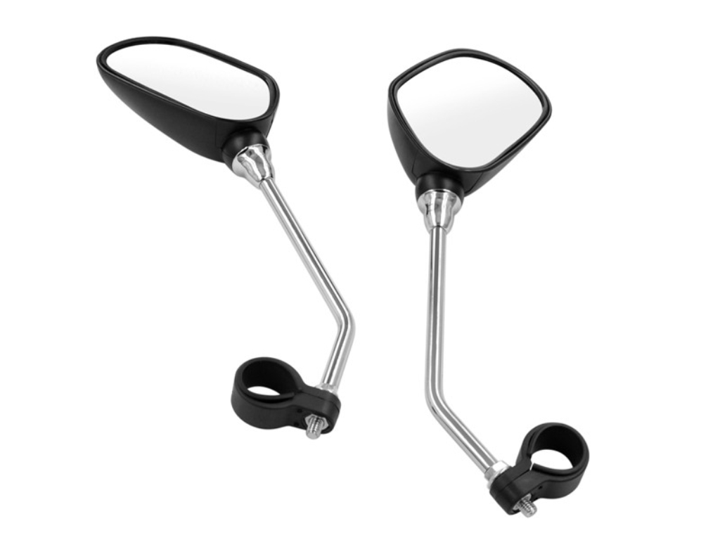 VISSZAPILLANTÓ TÜKÖR 6MM SZÁR BILINCS FEKETE OVÁL+PRIZMA