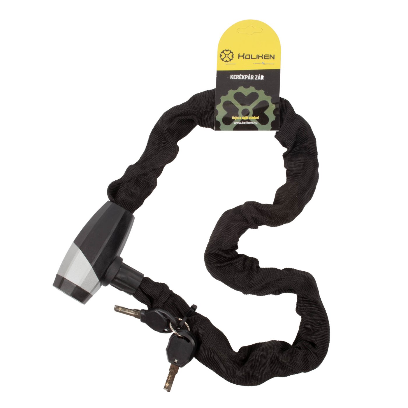 Zár láncos világítós kulccsal 8 mm x 90 cm