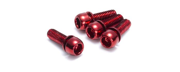 Tárcsafékhez Reverse csavar SZETT acél M6x18mm piros 4DB-OS CSOMAG