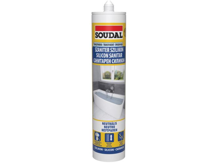 Soudal Neutrális Szaniter Szilikon 280ml