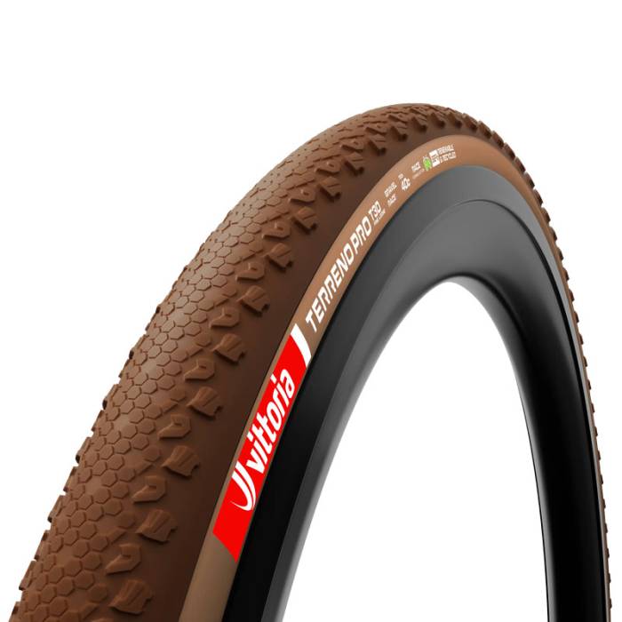 Külső Vittoria TERRENO PRO T30 fine loose TLR 40-622 Gravel Race barna/natúr barna 600g