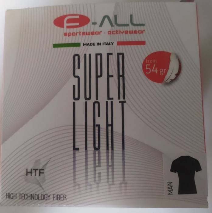 F-ALL SUPER LIGHT 54gr., HIGH TECHNOLOGY FIBER (HTF) rövid ujjú póló Férfi, Fekete L/XL, AKCIÓS!