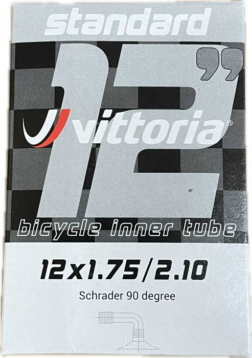 Belső Vittoria STANDARD 12x1.75/2.10 autószelepes (AV) 90 fokos szeleppel dobozos