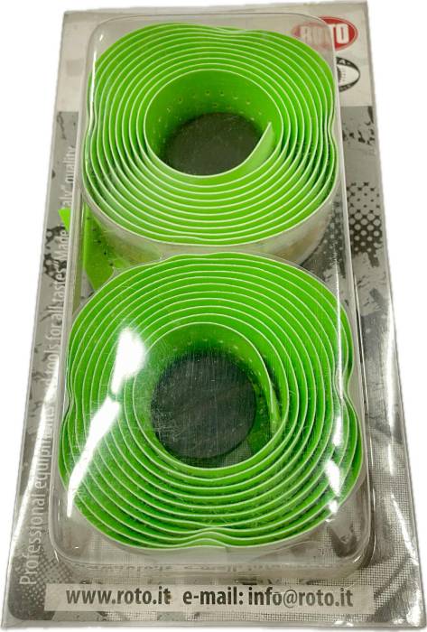 Kormánybetekerő ROTO fluo zöld bőrhatású lyukacsos