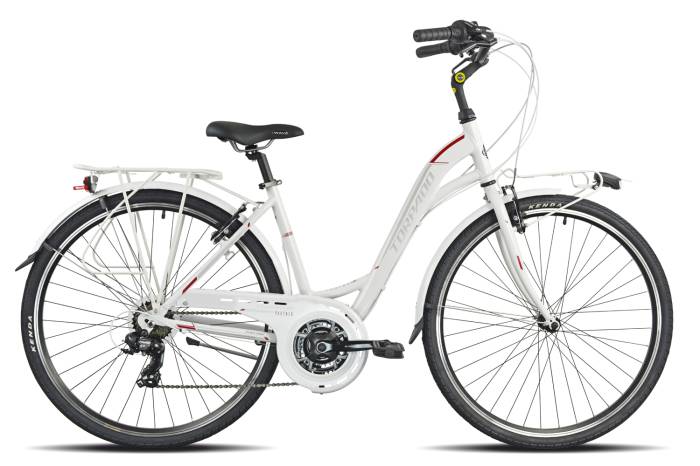 Kerékpár Torpado T436 28" Partner LADY 42cm fehér MONOTUBO SHIMANO TX35 21v REVO(21T436B)