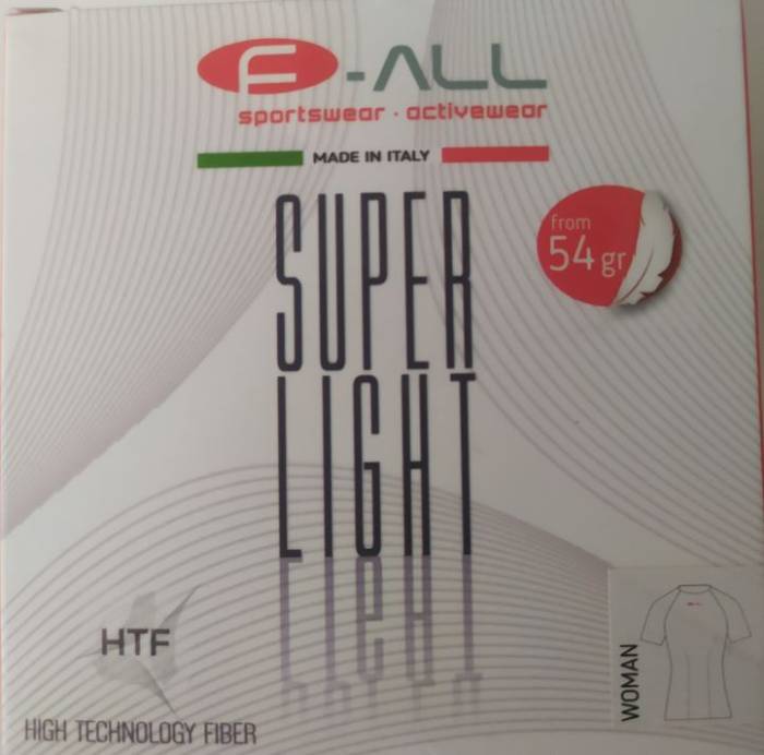 F-ALL SUPER LIGHT 54gr., HIGH TECHNOLOGY FIBER (HTF)rövid ujjú póló Női Fehér S/M, AKCIÓS!