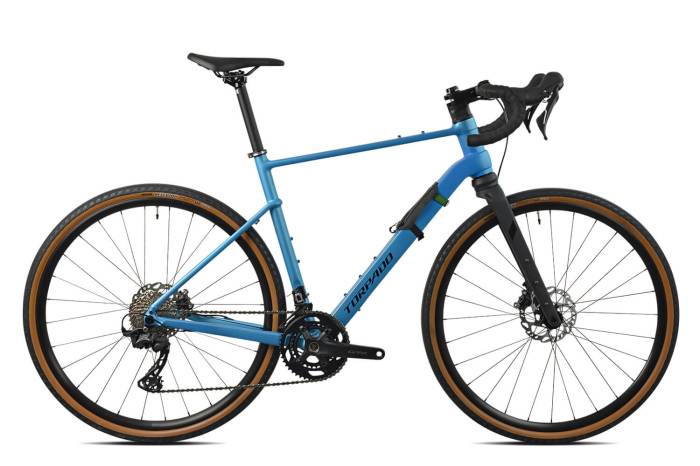 Kerékpár Torpado GRAVEL KEPLER  "R", M (51) Kék  Shimano GRX 400 2x10 seb. Alu váz/karbon villa